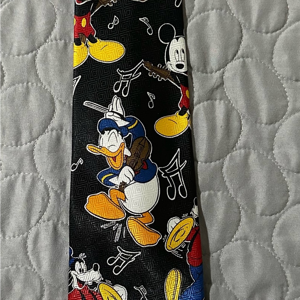 Disney Mickey Mouse Black and Red Tie